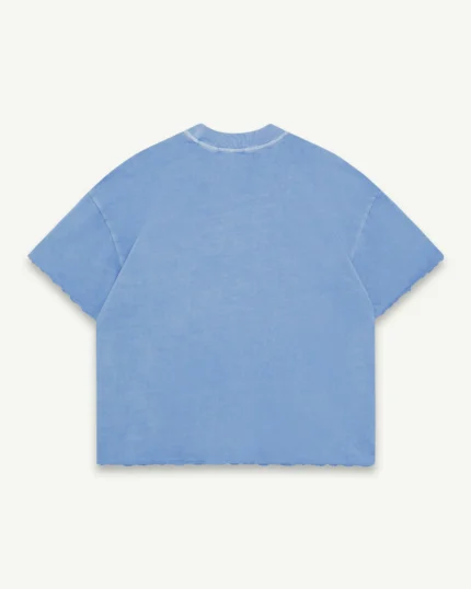 ILLICIT BLOC CAMP FEATHERKNIT T-SHIRT - POWDER BLUE