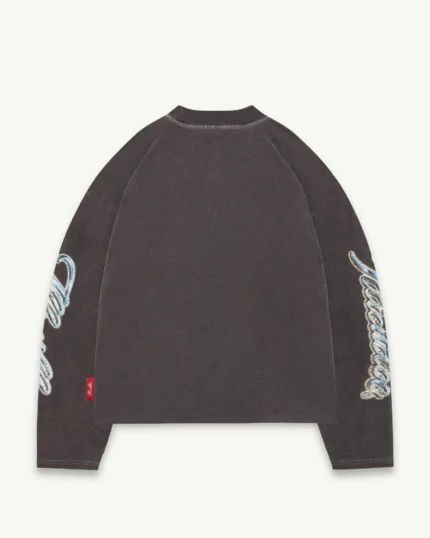 ILLICIT BLOC CHROME FEATHERKNIT LONG SLEEVE T-SHIRT