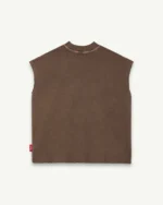CHROME FEATHERKNIT™ RAW HEM TANK