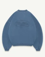 ILLICIT BLOC LEATHERS IRONWEAVE FADED POCKET SWEATSHIRT - CHORE BLUE