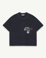 ILLICIT BLOC WORKSHOP FEATHERKNIT T-SHIRT - VINTAGE BLACK