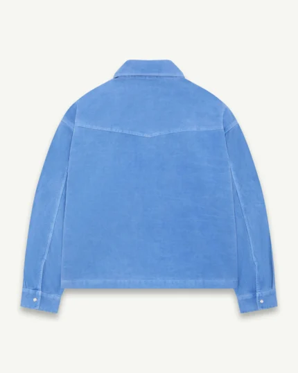 ILLICIT BLOC MOLESKIN RANCH STUD SHIRT - OXFORD BLUE