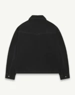 ILLICIT BLOC MOLESKIN RANCH STUD SHIRT - BLACK