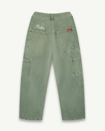 ILLICIT BLOC MOLESKIN RANGER PANT - MOSS GRAY