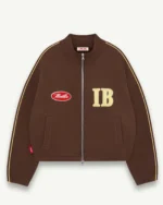 ILLICIT BLOC SPELLOUT TRACK JACKET - HICKORY
