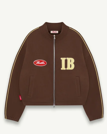 ILLICIT BLOC SPELLOUT TRACK JACKET - HICKORY